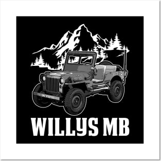 Willys MB jeep car name Posters and Art